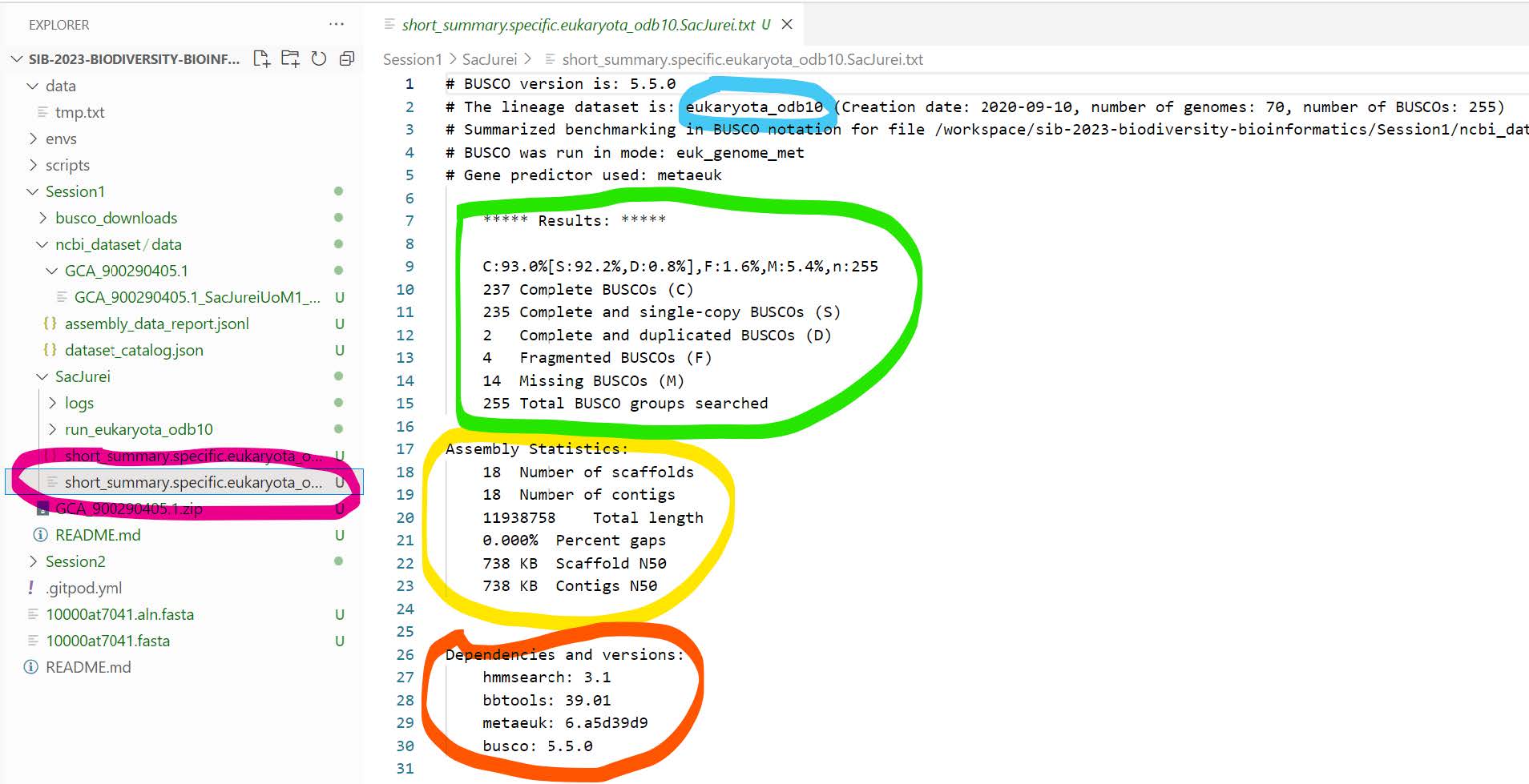 BUSCO - the what, why, and how! - Biodiversity bioinformatics